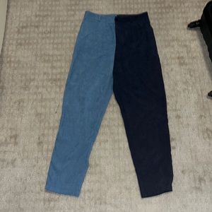 Blue corduroy pants